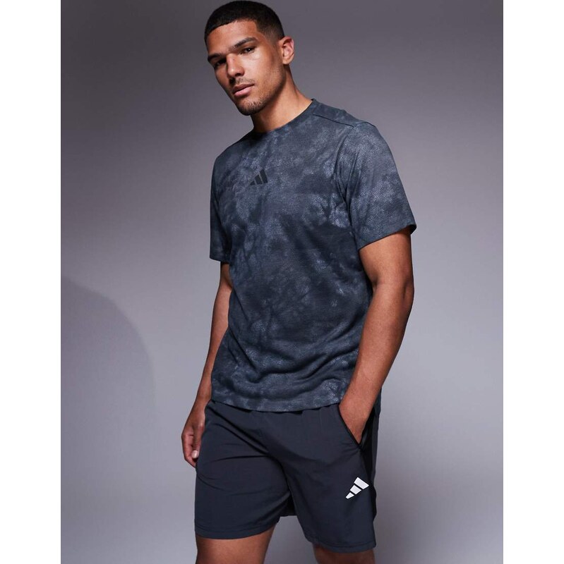 adidas performance adidas Training Power t-shirt in graphic grey
