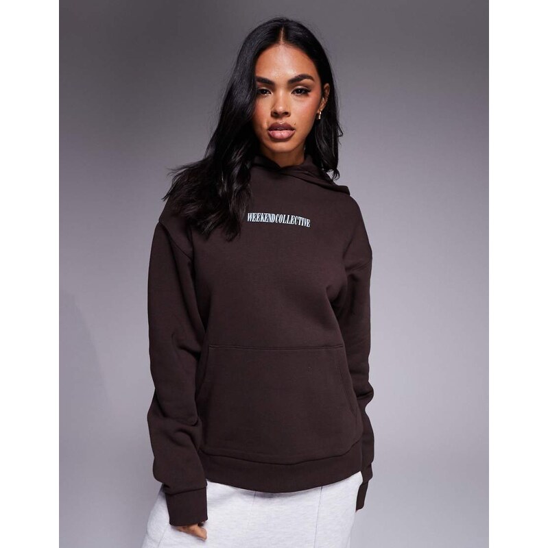ASOS Weekend Collective Weekend Collective oversized hoodie with 108006425