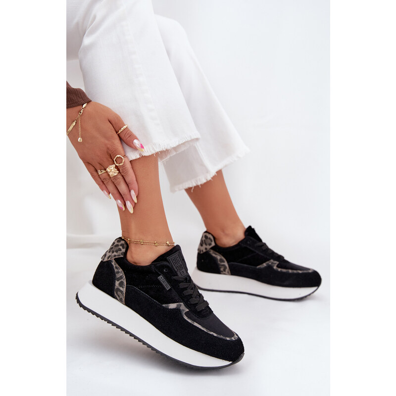 BIG STAR SHOES Dámské Zamszové Sneakersy Big Star