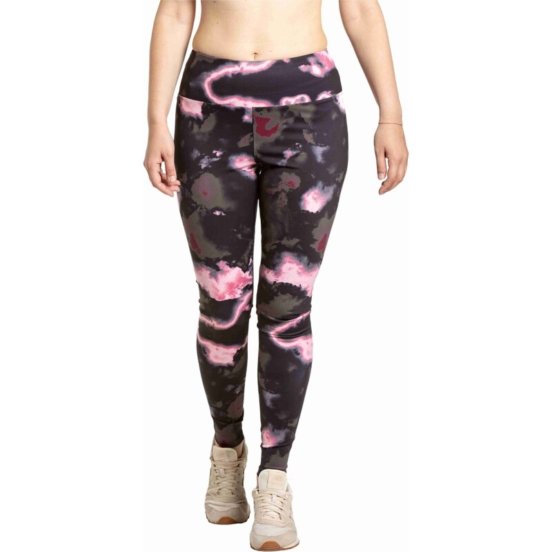 Meatfly dámské legíny Arabel Storm Camo Pink | Černá 61816708