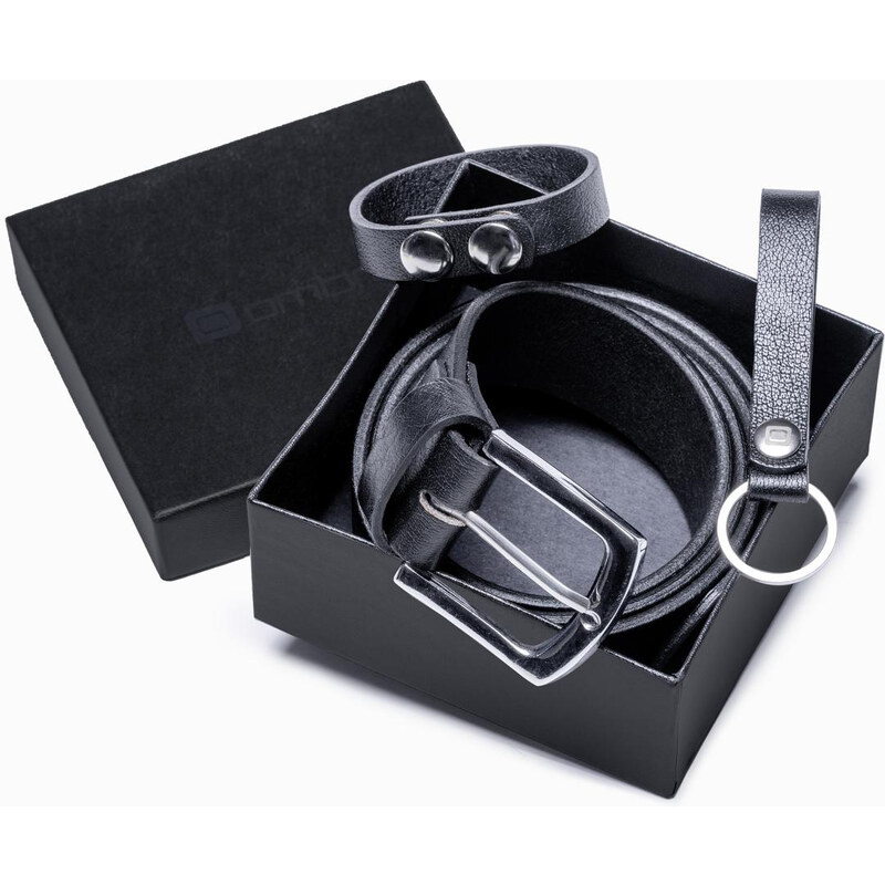Ombre Mens leather accessories set