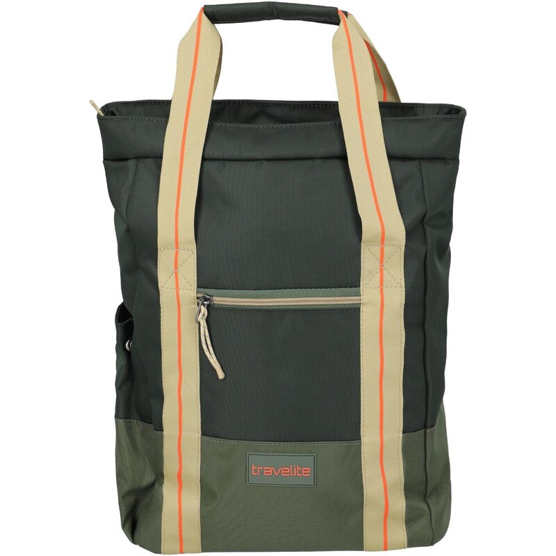 Dámský městský batoh 2v1 Travelite Color Craze BackpackOlive 107988392