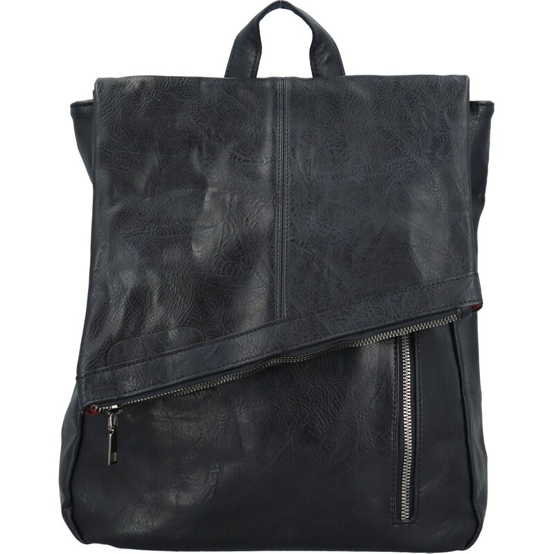 INT COMPANY Trendy dámský koženkový kabelko-batůžek Alphonse, tmavě 107988405