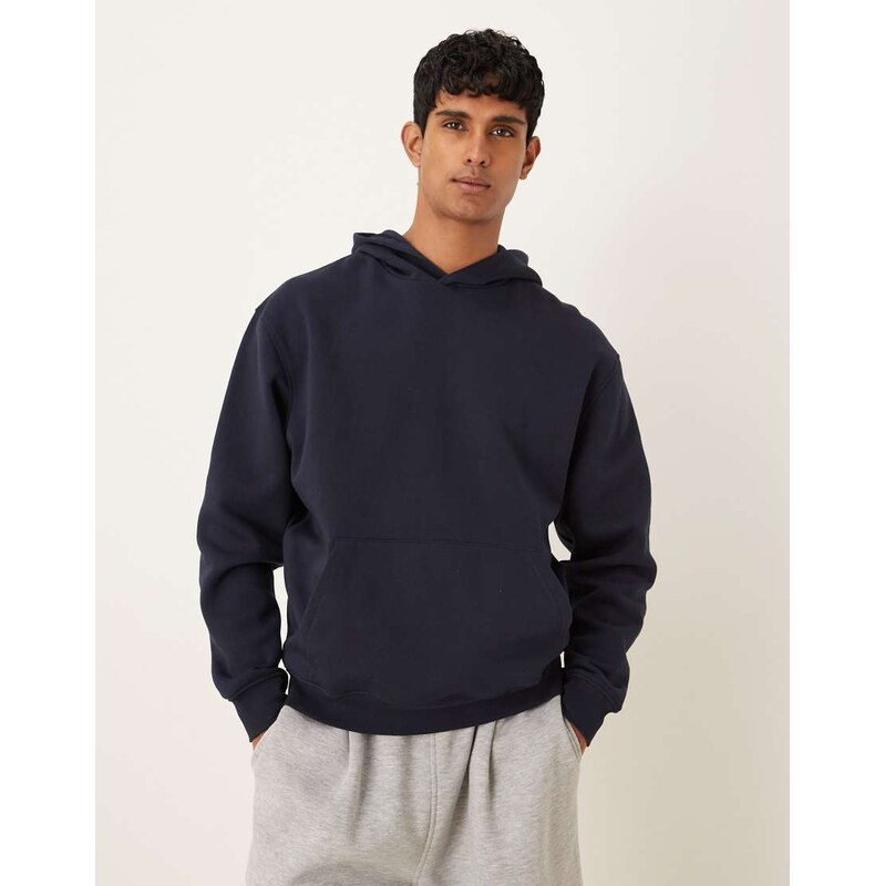 ASOS DESIGN essentials relaxed fit hoodie in navy