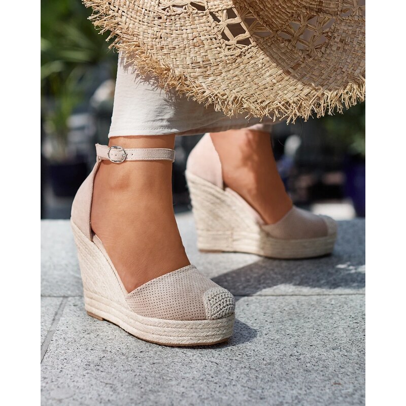 Resti Beige womens Meylasi heeled sandals 107994379
