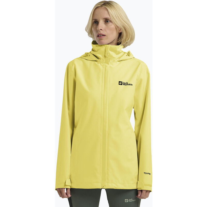 Dámská nepromokavá bunda Jack Wolfskin Trailtime 2L lemon ice