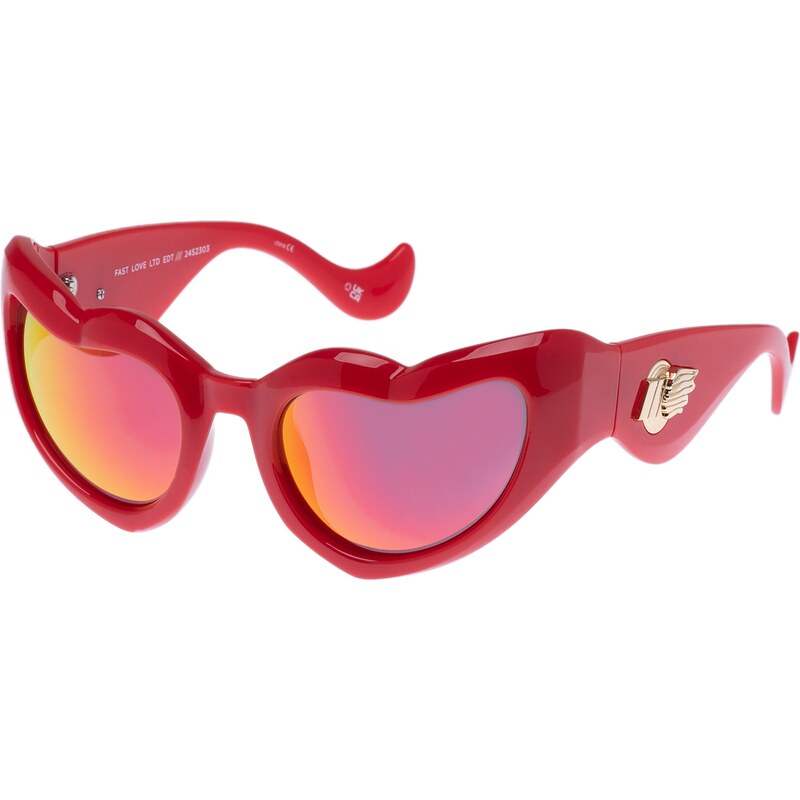 LE SPECS Sluneční brýle FAST LOVE zlatá / karmínově červené 108603384