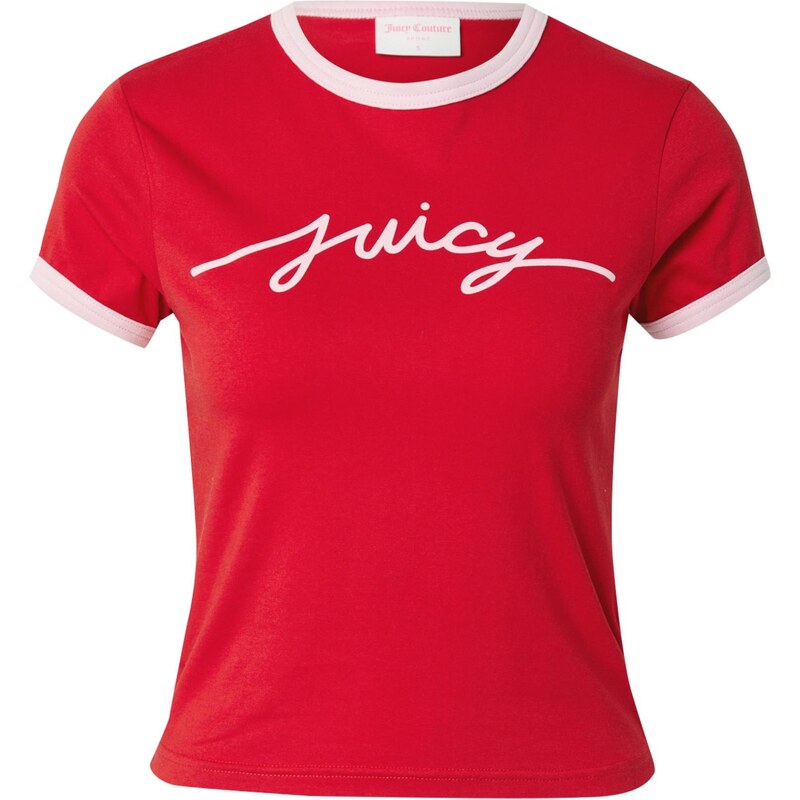 Juicy Couture Tričko Ringer růže / červená