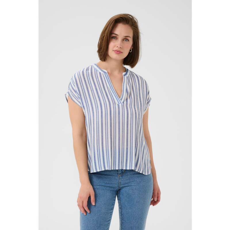 Kaffe Halenka marine modrá / světlemodrá / offwhite 108666778