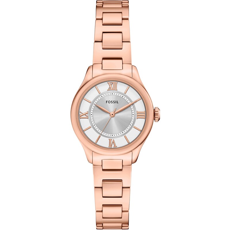 FOSSIL Analogové hodinky GILMORE růžově zlatá / šedá / bílá 108773603