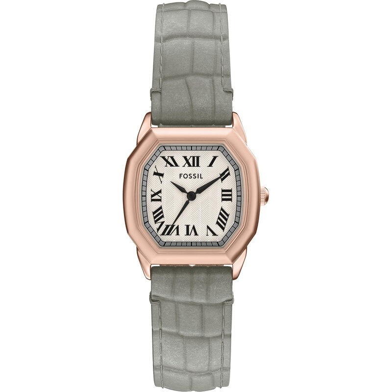 FOSSIL Analogové hodinky HARLOW růžově zlatá / šedá / černá 108773606