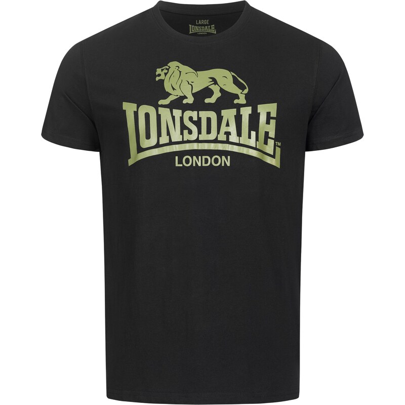 LONSDALE Tričko světle zelená / černá