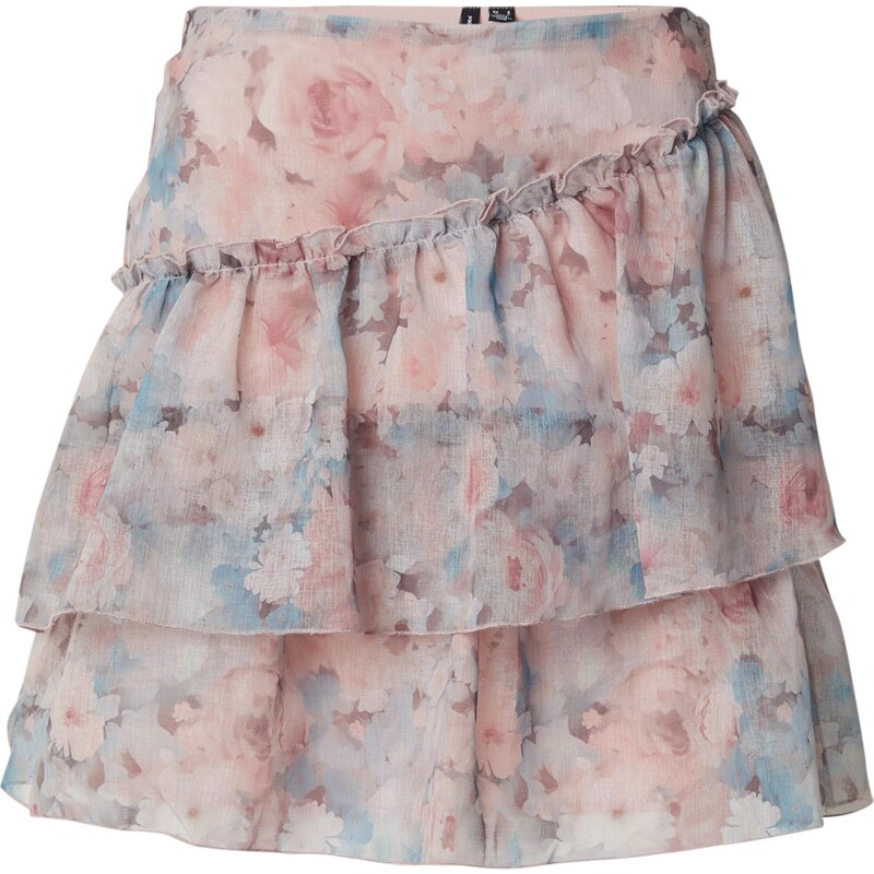 VERO MODA Sukně VMSABRINA světlemodrá / šedobéžová / růže 108895212