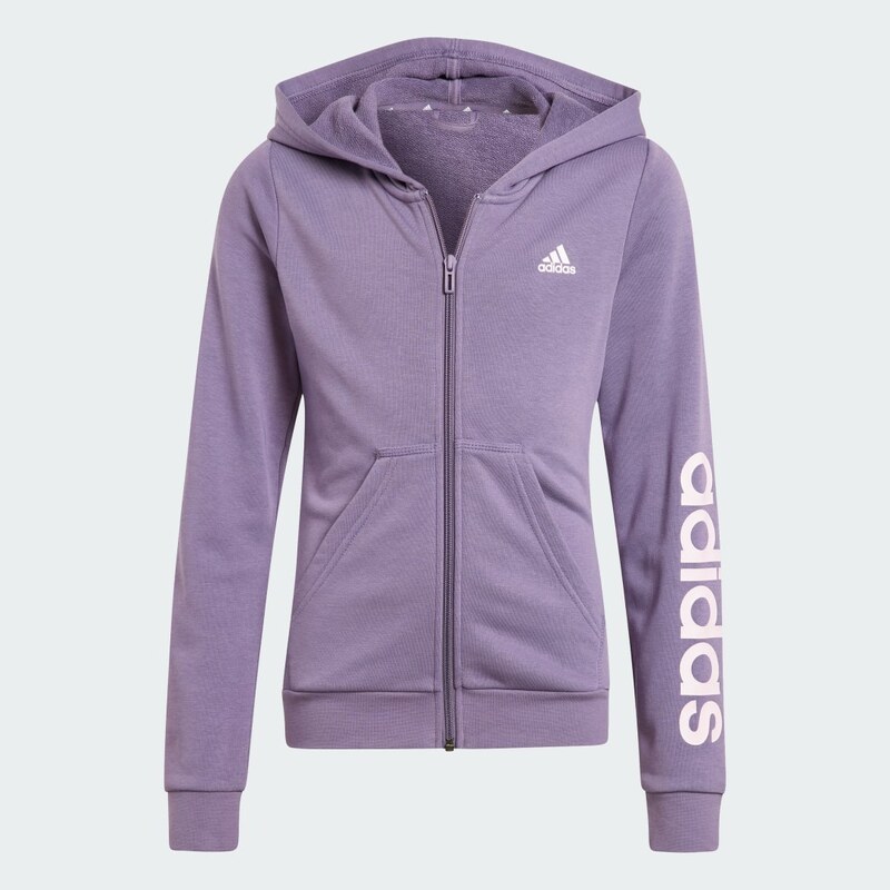 Adidas Essentials Linear Logo Full-Zip Hoodie