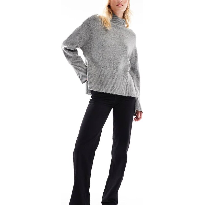 Vero Moda Tall Tessa high waisted wide leg jeans in black