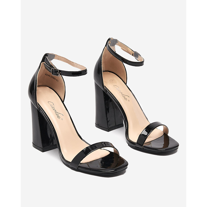 Resti Black womens sandals on the post by Whopso - Footwear