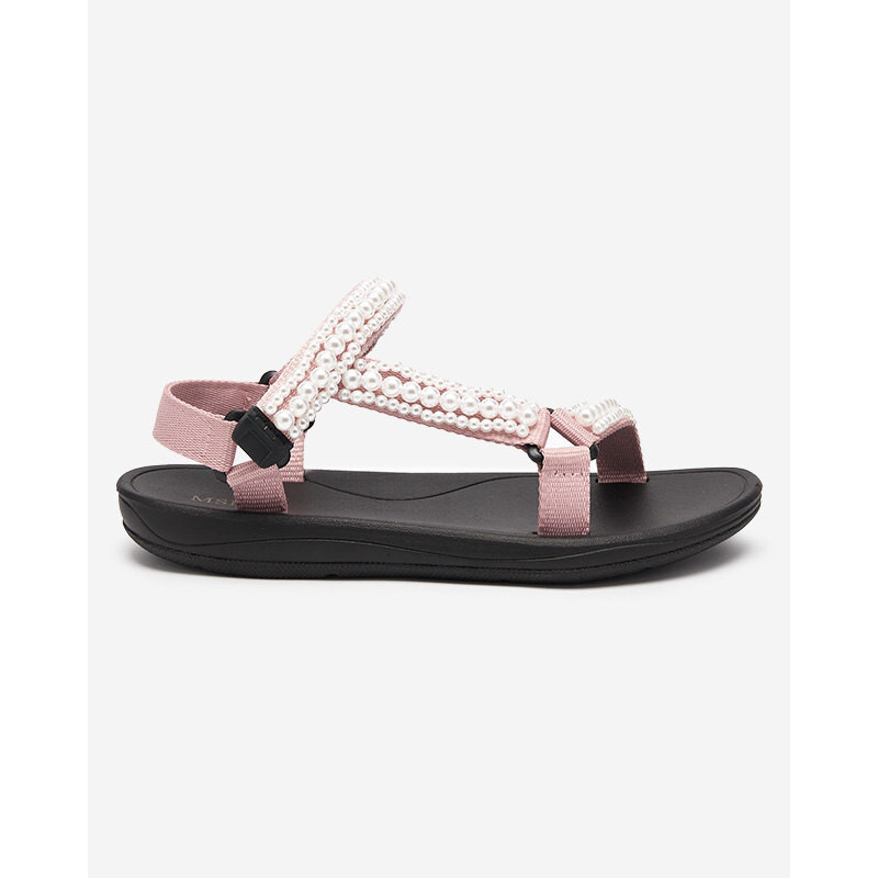 Resti Pink womens sports sandals with Dotiss pearls- Footwear 108016085
