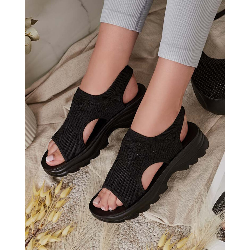 Resti Womens sandals with upper and zircons Alebin