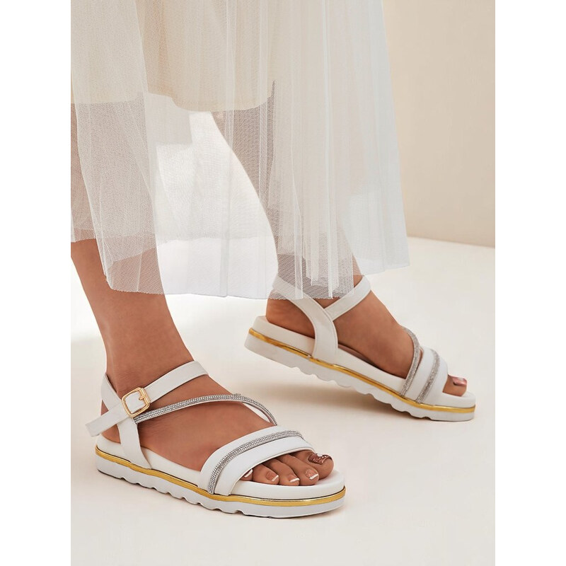 Resti Royal Fashion Womens Rhinestone Wedge Sandals Magnol