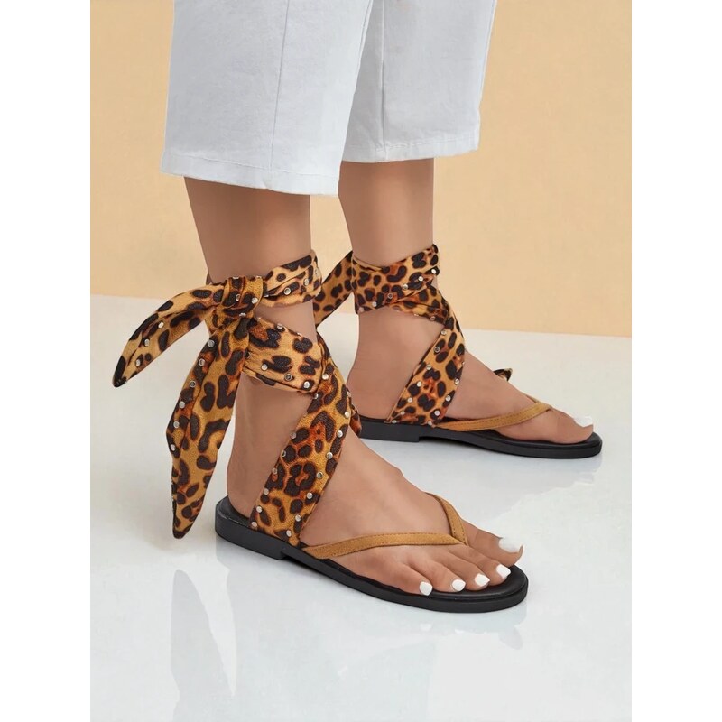 Resti Womens flip-flops with a decorative strap Safari Sweet