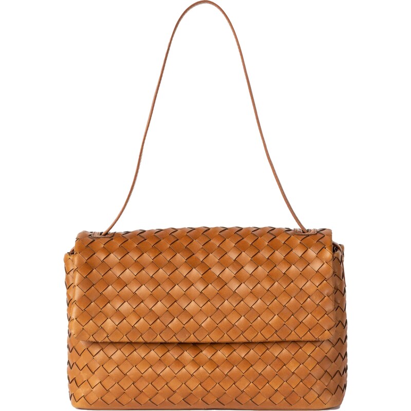 O my bag Kabelka Kenzie Cognac Woven