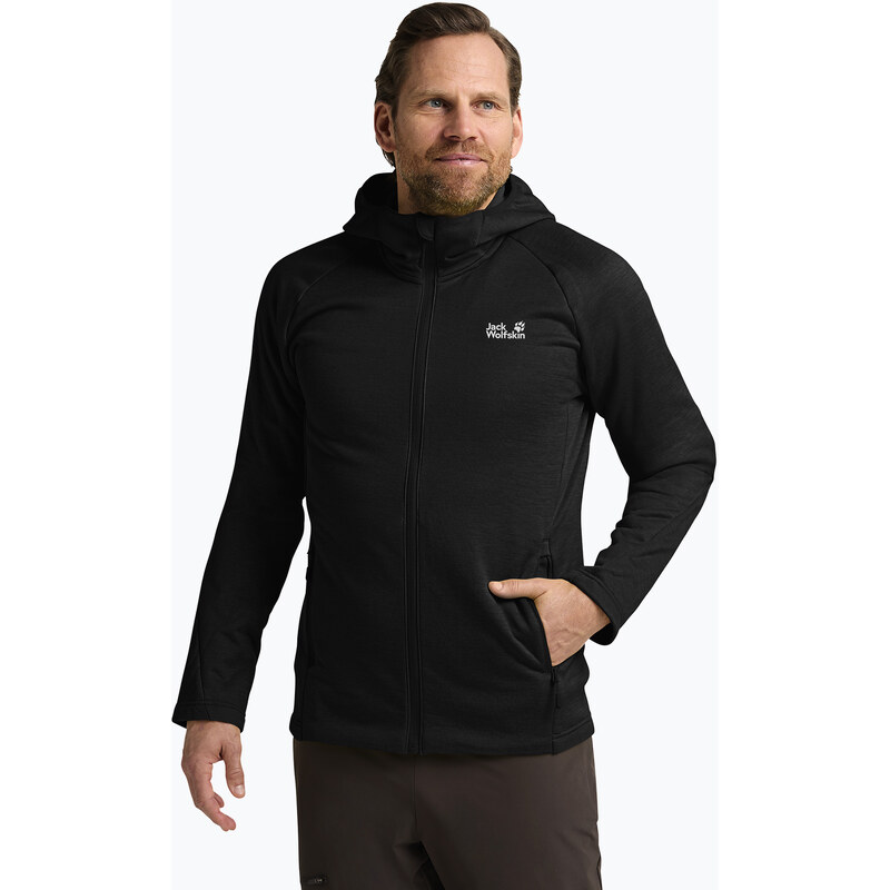 Pánská trekingová mikina Jack Wolfskin Peak District Hooded Full