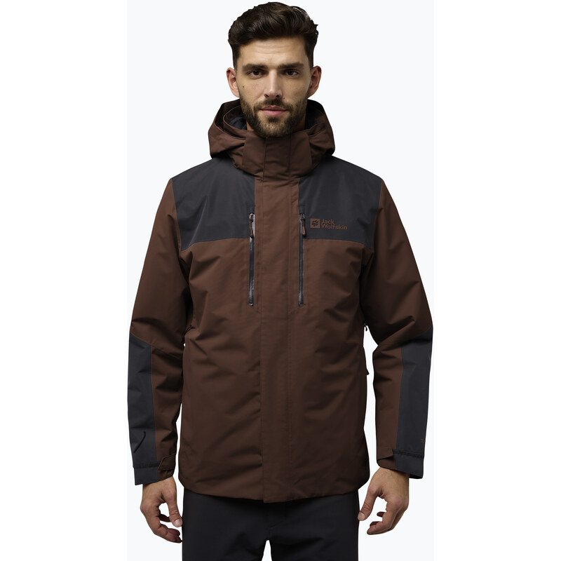 Pánská bunda 3v1 Jack Wolfskin Jasper 3In1 hot choc