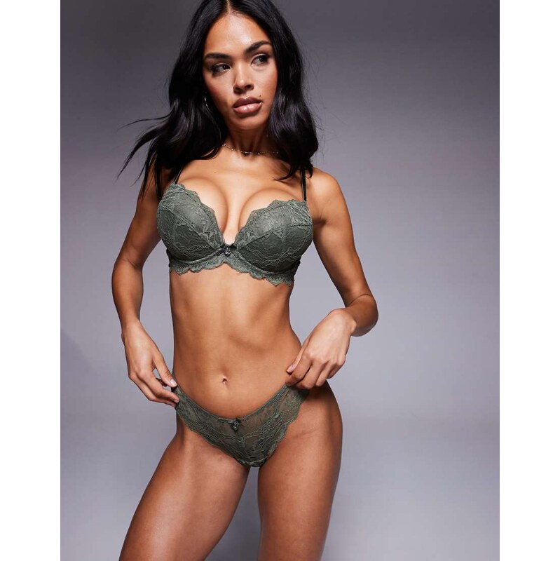 Boux Avenue Molly co-ord thong in green 108017393