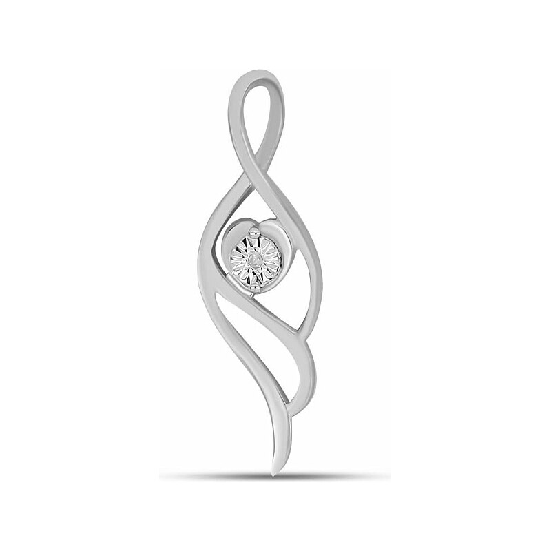 Nefertitis Přívěsek stříbrný s broušeným diamantem Ag 925 027160 DIA - 110586176