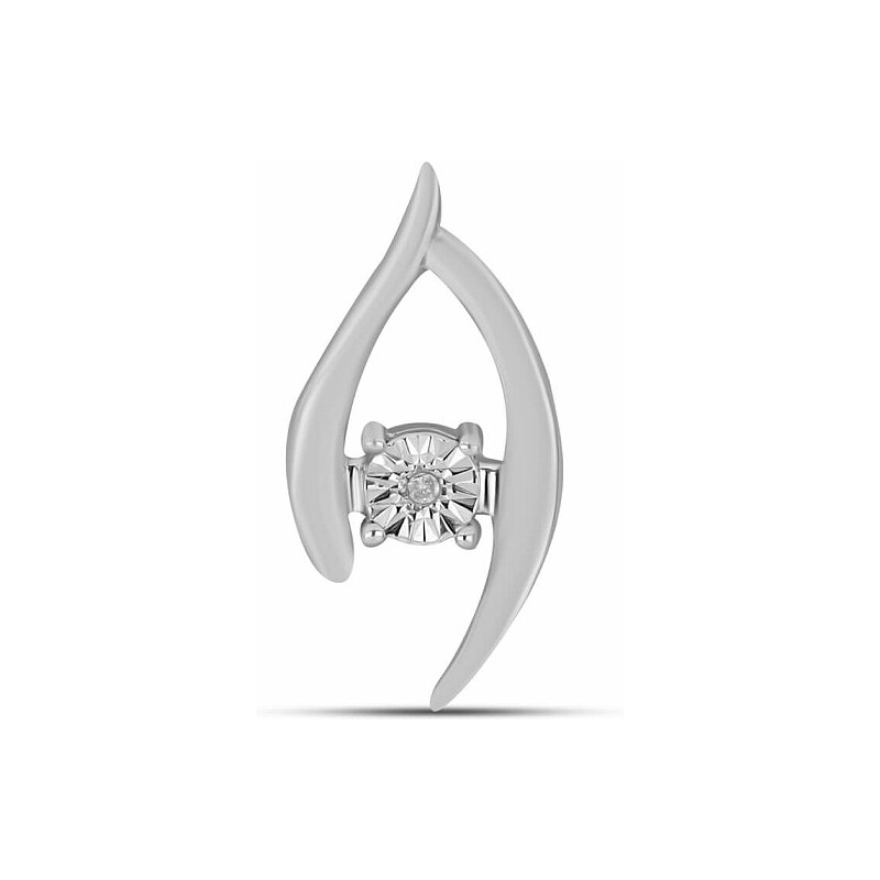 Nefertitis Přívěsek stříbrný s broušeným diamantem Ag 925 027157 DIA - 108186732