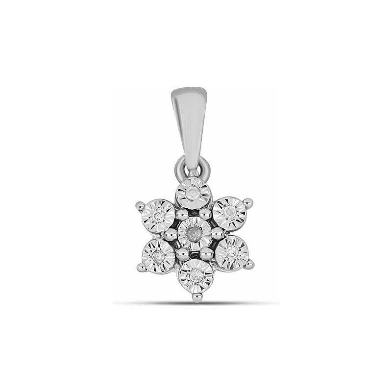 Nefertitis Přívěsek stříbrný s broušeným diamantem Ag 925 027283 DIA - 108017806