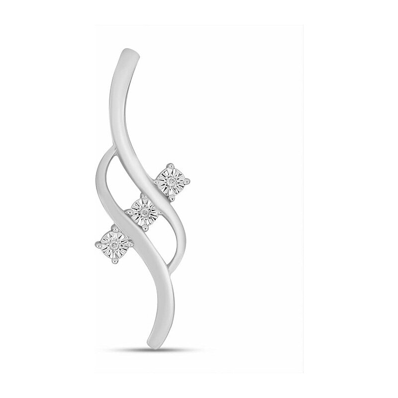 Nefertitis Přívěsek stříbrný s broušeným diamantem Ag 925 027141 DIA - 108017805