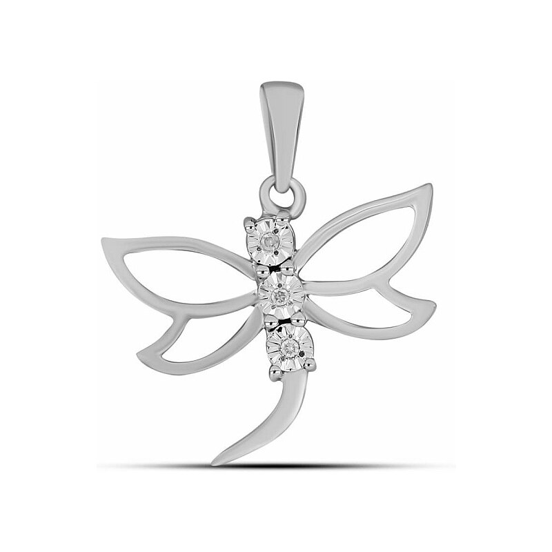 Nefertitis Přívěsek stříbrný s broušeným diamantem Ag 925 027161 DIA - 108017808