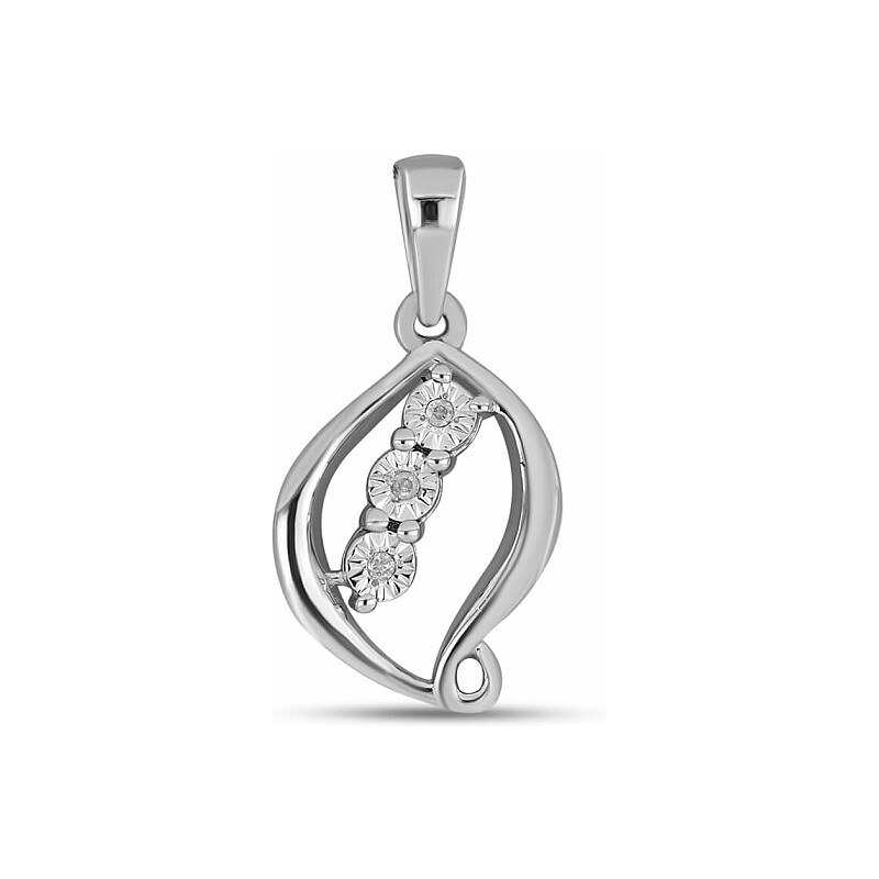 Nefertitis Přívěsek stříbrný s broušeným diamantem Ag 925 017310 DIA - 108017809