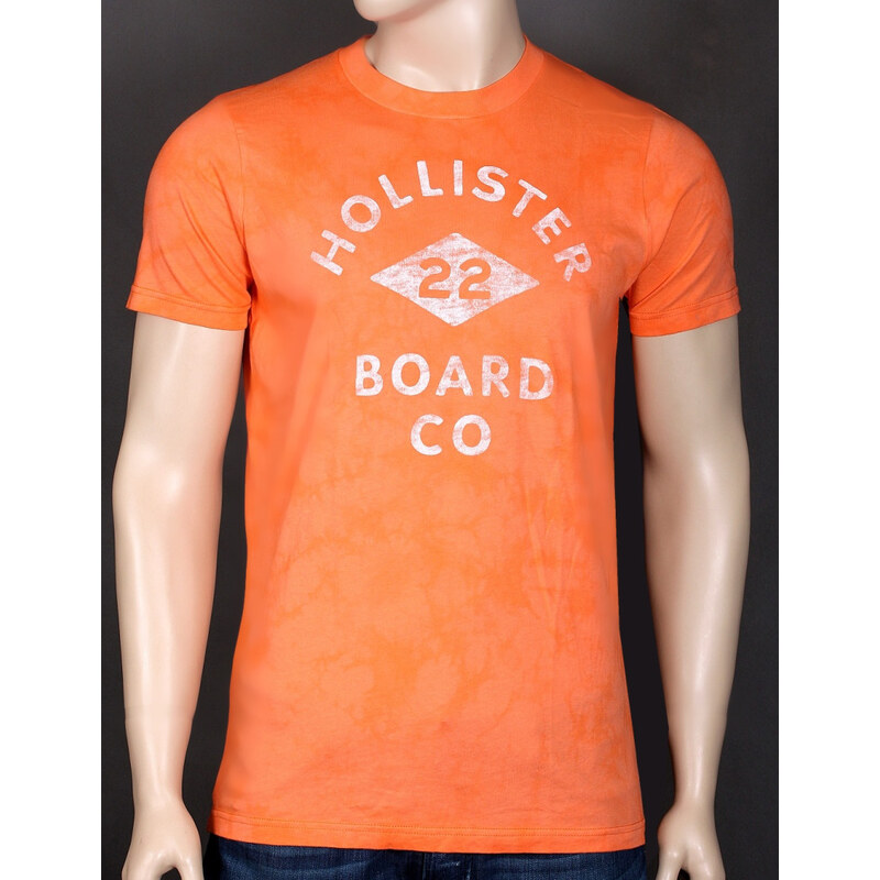 Hollister Pánské Tričko s Krátkým Rukávem Board Orange VELIKOST