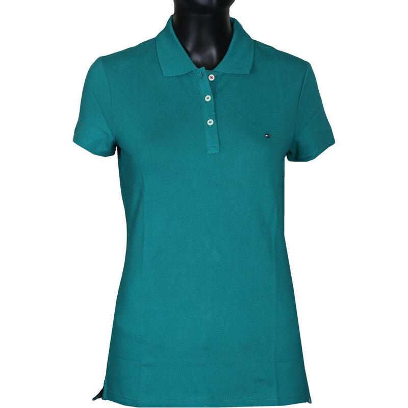 Tommy Hilfiger Original dámské polo tričko s krátkým rukávem zelené 30855835