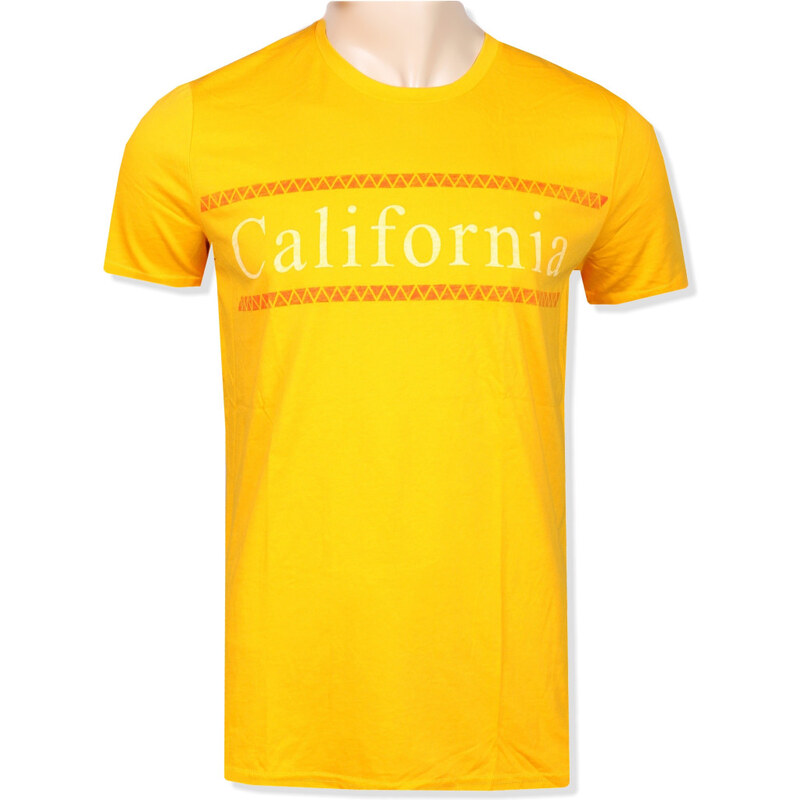 Hollister pánské tričko California orange VELIKOST XL