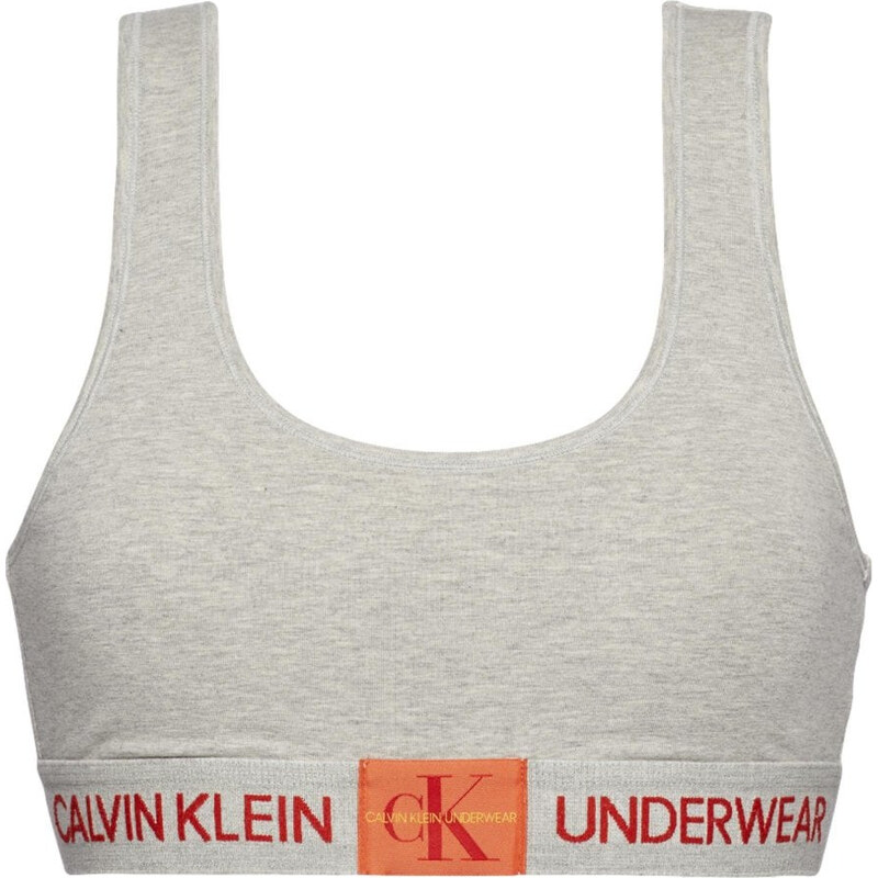 Calvin Klein sportovní podprsenka Bralette Korzet grey VELIKOST S 53131340