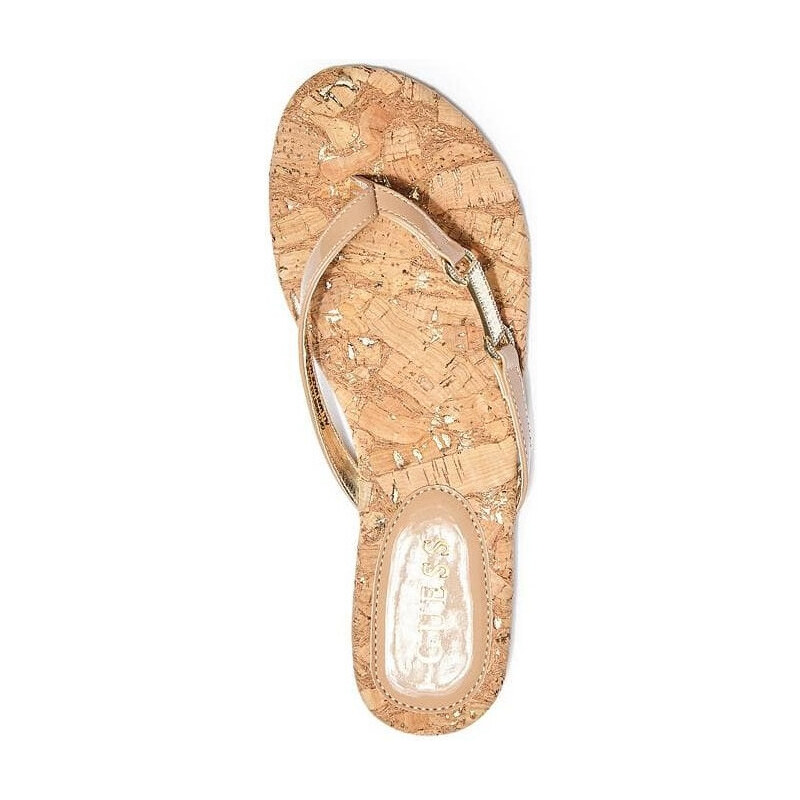 Guess dámské žabky sandály CHRISTA tan VELIKOST XS 55532556
