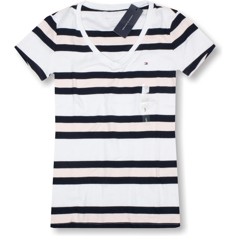 Tommy Hilfiger klasické dámské tričko pruhované 841-696 VELIKOST