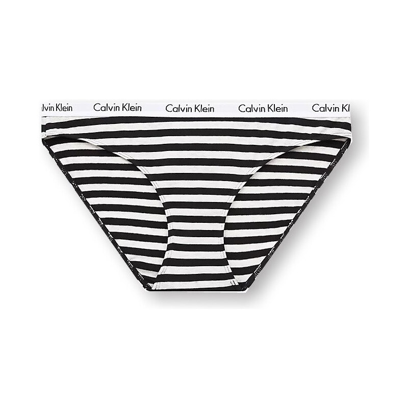 Calvin Klein kalhotky klasické s pruhy černá/bílá VELIKOST S