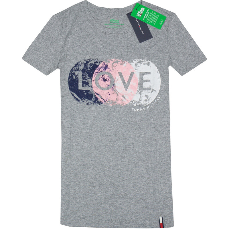 Tommy Hilfiger dámské tričko s krátkým rukávem LOVE graphics