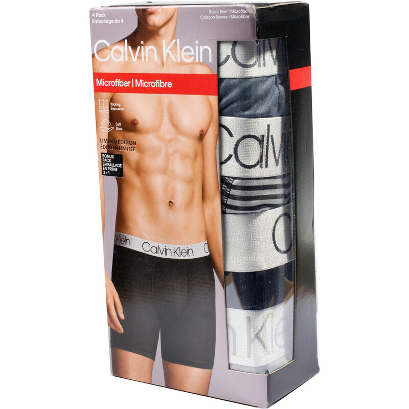 4PACK Calvin Klein PRO FITset v Krabičce Pánské Boxerky Low Rise 108018181