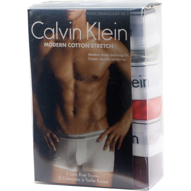 3PACK Calvin Klein set v Krabičce Pánské Boxerky 3 kusy Modern Cotton 108018185