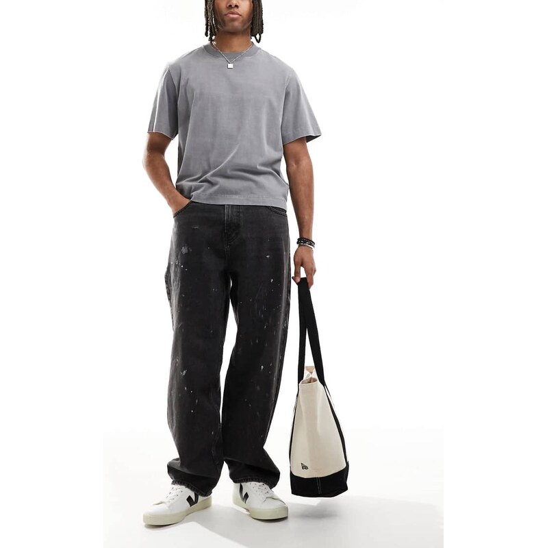Hollister baggy skater jean in washed black 108020009