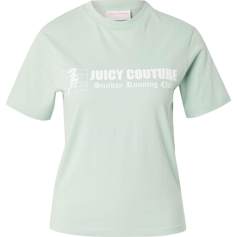 Juicy Couture Tričko The Runner světle zelená / bílá