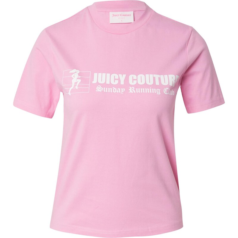 Juicy Couture Tričko The Runner růžová / bílá