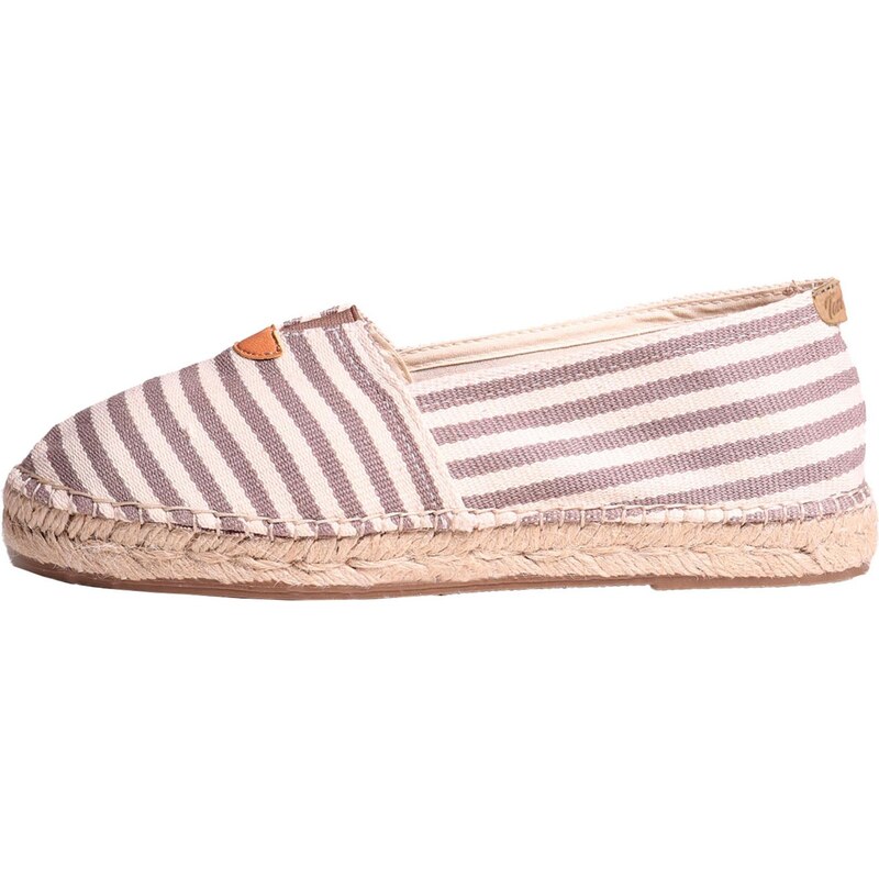 Toni Pons Espadrilky BLANES-DD šedobéžová / bílá