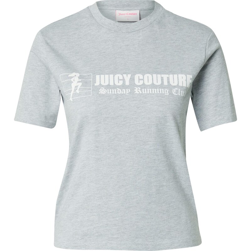 Juicy Couture Tričko The Runner šedý melír / bílá 109497612