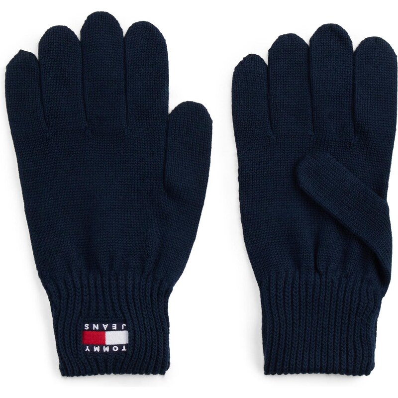 Tommy Jeans Prstové rukavice HERITAGE námořnická modř / červená